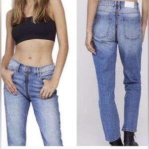 Pistola wrap around zipper jeans